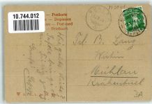 Verlag D.T.C. L. Ser. 191 Nr. 2 Schablonenmalerei Handgemalt 1909