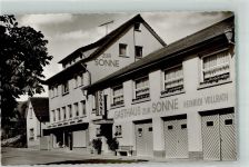 64658 W6145 Winterkasten Foto AK Gasthaus und Metzgerei zur Sonne