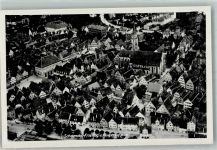 73614 W7060 Schorndorf , Württ 1942 Foto AK Fliegeraufnahme des Ortes mit der Ev. Stadtkirche