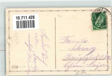 Verlag Amag 2121 Mädchen mit Gamaschen es schneit Tannenbaum Weihnachten 1926 Gebrauchsspuren