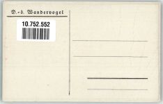 Federzeichnung sign. H.W. Naturfreunde Künstlerkarte
