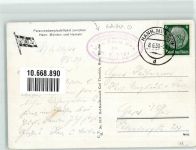 Oberweser Dampfschiffahrt Weserlied Schiffspost M.S. Stör Hann.Münden Binnenschiff 1939