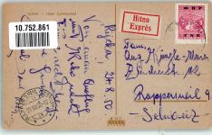 Sisak Sissek / Susak 1950 Foto AK Hotel Continental Briefmarke Bildseite Express