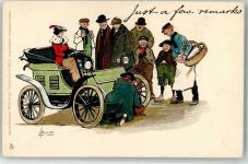 sign. Thackeray L. Tucks Sons Serie 622 Auto Humor Lithographie / Künstlerkarte