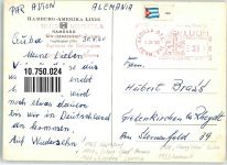 MS Remscheid Hamburg-Amerika-Line 1960 Foto AK