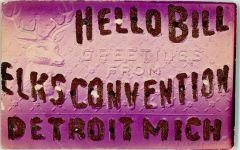 Detroit - Hello Bill Greetings from Elkstation Elche