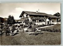 82487 W8103 Oberammergau 1964 Foto AK Pension Cafe Wenger