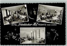91257 W8570 Pegnitz Foto AK Hotel Fränkischer Hof