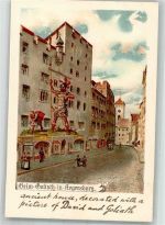 93047 W8400 Regensburg Lithographie Beim Goliath