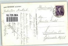 Budapest 1939 Foto AK Cafe Ostende Orchester