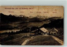 87527 W8972 Sonthofen - Entschenkopf Nebelhorn Kratzer Mädelegabe Hohes Licht Biberkopf Wirtschaft Alpe Eck