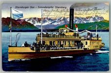 W8130 Starnberg Salondampfer Starnberg Zieher, Ottmar Binnenschiff 1937