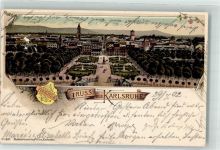 76131 W7500 Karlsruhe , Baden 1902 Lithographie