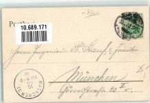 76131 W7500 Karlsruhe , Baden 1902 Lithographie