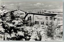 34508 W3542 Willingen (Upland) , Waldeck Foto AK Pension Haus Rübezahl Winter
