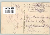 01067 O8000 Pillnitz 1916 - Oberpoyritz Feldweg Obstbäume Ort lt. Stempel