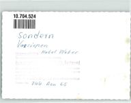 57462 W5960 Sondern , Biggesee FOTO KEINE AK Hotel Weber Ort handschriftlich