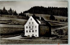 78120 W7743 Furtwangen im Schwarzwald Gebrauchsspuren Gasthaus Löwen Pension Foto AK