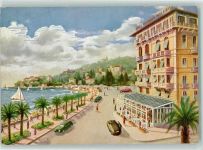 16035 Rapallo Künstlerkarte Hotel Ristorente RosaBianca
