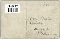 88605 W7790 Meßkirch Gebrauchsspuren Uniform WK I Ort handschriftlich