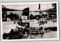 34513 W3544 Waldeck , Hess - Zeltplatz am Edersee Burg Waldeck Edertalsperre
