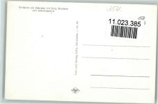 34513 W3544 Waldeck , Hess - Zeltplatz am Edersee Burg Waldeck Edertalsperre