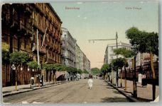 Barcelona 1910 Gebrauchsspuren Calle Pelayo