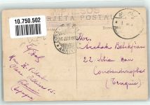 Valencia 1909 Foto AK Plaza de Toros Marke bildseitig
