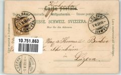 Es regnet jeden Tag Nr. 21 Verlag Gebr. Metz Humor 1899 Lithographie / Künstlerkarte