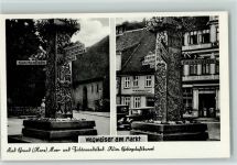 37539 W3362 Bad Grund , Harz - Wegweiser am Markt