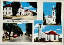 68809 W6823 Neulußheim - Kirche Ortsansichten 4-Bildaufnahme
