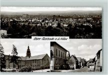 61191 W6365 Ober-Rosbach , Kr Friedberg, Hess - Gesamtansicht Schule mit Kirche Ortsansicht VW-Bus 3-Bildaufnahme