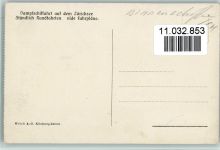 Dampfschiffahrt auf dem Zürichsee - Landkarte, Raddampfer ca 1912 AK Binnenschiff