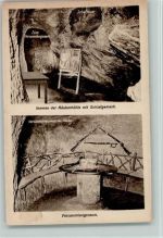 65183 W6200 Wiesbaden - Räuberhöhle Innenaufnahme Schlafgemach Versammlungsraum Nerotal