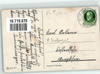Drehorgel Marabu und Küken Tier, vermenschlicht Gebrauchsspuren