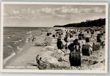 17459 O2235 Ückeritz , Usedom 1942 Foto AK Schwimmbad Strand