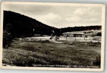 38700 W3389 Hohegeiß Foto AK Schwimmbad