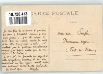 Fort-de-France 1912 Gebrauchsspuren Kirche Briefmarke Bildseite