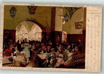 W8000 München Hofbräuhaus Innenansicht Zieher, Ottmar Hey, Paul 1904