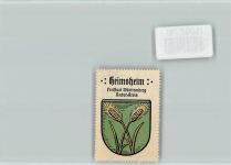 71296 W7258 Heimsheim - Vignette Wappen Kaffee Hag ca 1920-1940