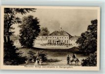30159 W3000 Hannover Künstlerkarte Königl. Sommerpalais im Georgengarten