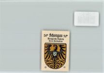 W8920 Schongau Vignette Wappen Kaffee Hag ca 1920-1940 Vignette