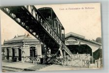 92190 Meudon Foto AK Bahnhof Bergbahn Funiculaire de Bellevue