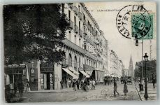 San Sebastian Donostia 1909 Foto AK Geschäft Tabacos La Calle Hernani Marke bildseitig