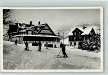 Nesslau Bühl Toggenburg Kurhaus Grütli Skifahrer Ski