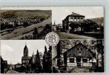63939 W8767 Wörth a. Main - Gesamtansicht Ortsansichten Kirche Wegkreuz 4-Bildaufnahme