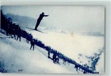 St. Moritz Verlag Wehrli 8967 - Skischanze und Sprung Ski 1910