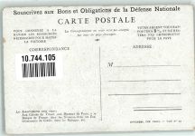 Defense Nationale Propaganda WK I Militär Frankreich Gebrauchsspuren