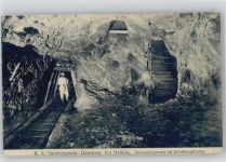 Dürnberg - Steinsalzkammer im Jakoberstollen - 1911 AK Salzbergwerk
