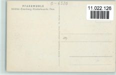 O6532 Bad Klosterlausnitz Pfarrmühle Mühltal Mühle